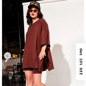 Dressed in Lala Biker Set - Cocoa